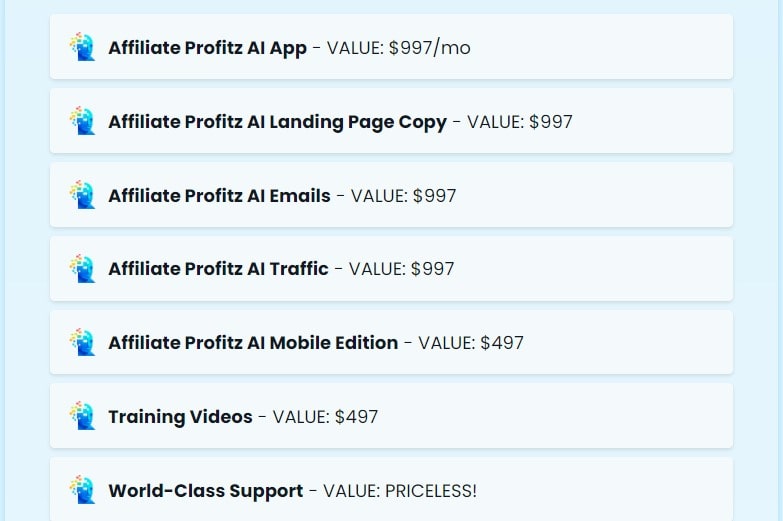 Affiliate Profitz AI best Features